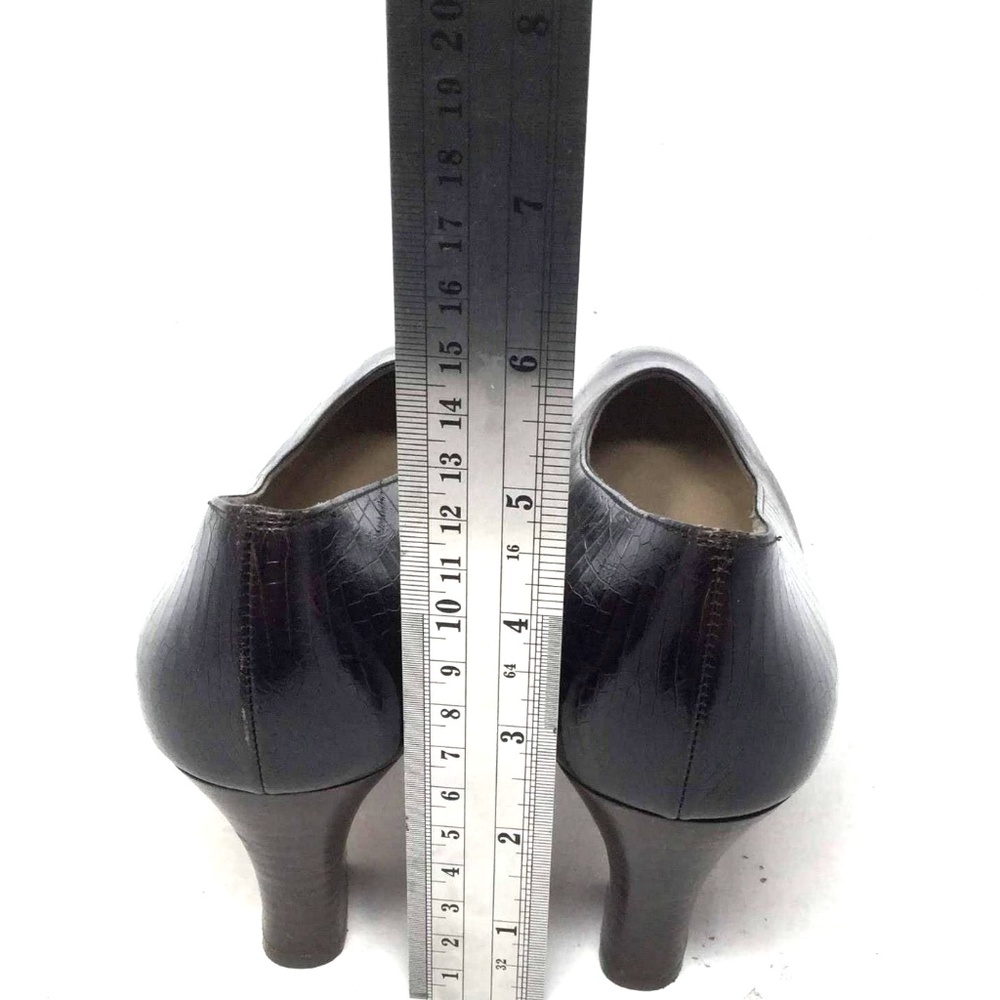 Salvatore Ferragamo Women Shoes Sz Us 8 Brown Heel - Picture 5 of 8